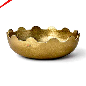Bol à fruits de luxe au design élégant, ustensile de cuisine de haute qualité, bol à fruits en métal texturé à la main, pièce décorative de table - Product Image 3