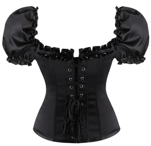 Premium Quality Eco-Friendly Firm Control Women's Floral <b>Corset</b> Breathable Lace-up Design Custom Logo Available Wholesale - Product Image 2