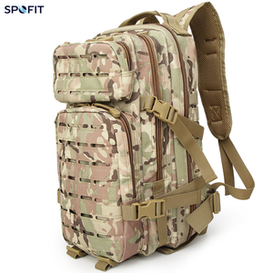 Large Capacity 35L Camouflage Tactical <b>Backpack</b> MOLLE System <b>Waterproof</b> Oxford Fabric Nylon Lining for Outdoor Sports Hiking - Product Image 5