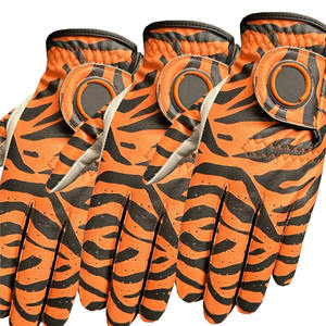 JNM SAFETY ถุงมือกอล์ฟลายพิมพ์สำหรับผู้ชาย หนังคาเบรตต้า น้ำหนักเบา กันลื่น ดูดซับความชื้น ปิดด้วยซิป สำหรับกิจกรรมกลางแจ้ง - Product Image 5