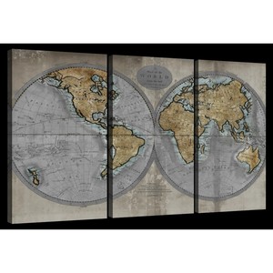 Art mural rustique en MDF avec carte du monde - Décoration murale en bois artisanale en gros - Product Image 3