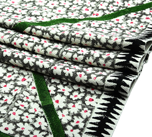 Alfombra Bohemia Tejida a Mano con Patrón Geométrico de Algodón, Ecológica, Apta para Mascotas, Antideslizante, Lavable, de Pelo Corto - Product Image 4