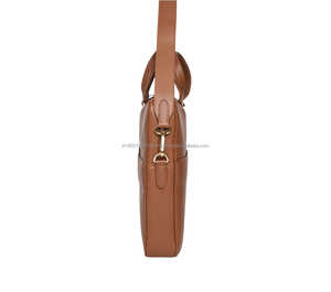 Sac messager vintage en cuir pour ordinateur portable, pour hommes et femmes, sac bandoulière pour le travail, les voyages et le bureau - Product Image 5