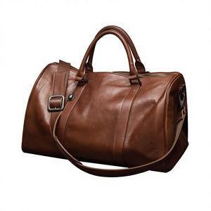 Sac à bandoulière unisexe, sacs à main de qualité durable, résistance à l'eau, cuir véritable, sacs de voyage portables, grande capacité, fabriqué en Inde - Product Image 2