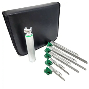 Ensemble de laryngoscope vétérinaire, 5 lames Miller, 75-210 mm, kit d'intubation, instruments chirurgicaux manuels en acier inoxydable - Product Image 6