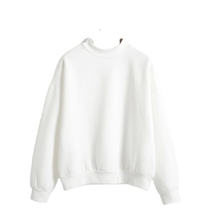 เสื้อสเวตเชิ้ตคอกลมแบบสั่งทำ OEM ปี 2026 แฟชั่นผู้หญิง สีลูกกวาด สไตล์ลำลอง ผ้าฝ้ายผสมโพลีเอสเตอร์ สำหรับผู้หญิง - Product Image 2