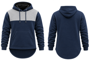 Sweat à capuche personnalisé pour homme en 100 % coton, coupe longue, épais, en polaire, respirant et écologique - Product Image 6