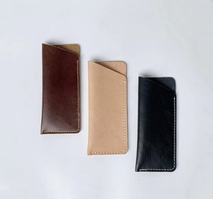New Genuine Leather Classic Handmade Glasses Cover Luxury Eyewear <b>Case</b> Full Grain Leather <b>Sunglasses</b> Pouch LGC-0096 - Product Image 4