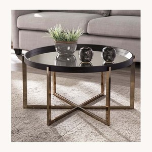 Contemporary Glass And Metal Coffee <b>Table</b> Stylish New Design Customized Luxury Living Room Furniture New Arrival - Product Image 6
