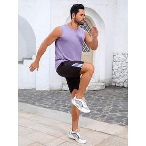 2025 camisetas sin mangas para hombres, camiseta cortada de entrenamiento con capucha para verano, camisetas atléticas para gimnasio de playa - Product Image 3