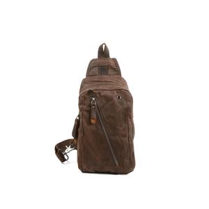 Bolso Bandolera de Lona Encerada, Estilo Casual, Mochila Cruzada, para Viaje, con Cierre de Cremallera, Unisex, LCSB-0003 - Product Image 1