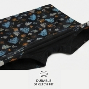 Caleçons imprimés en coton pour garçons, sous-vêtements doux, respirants, respectueux de la peau, légers, flexibles, confortables pour les enfants - Product Image 5