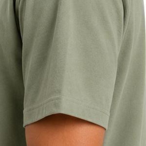 T-shirt surdimensionné vert sauge pour homme, impression de logo personnalisé, coton lourd, streetwear, col rond, manches courtes, coupe décontractée, tee-shirt d'été - Product Image 5