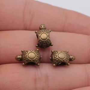 Cuentas <span class=keywords><strong>Grandes</strong></span> <span class=keywords><strong>de</strong></span> Tortuga Marina con Agujero, 14x9x7mm, Aleación <span class=keywords><strong>de</strong></span> Zinc Plateada Antigua para Hacer Tobilleras <span class=keywords><strong>de</strong></span> Surfista - Product Image 4