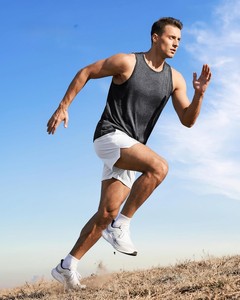 Débardeur ample pour hommes, sans manches, respirant, pour l'été, la gym, l'entraînement, la course, le fitness, vêtements de sport décontractés - Product Image 2