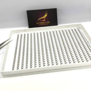 Extensions de cils volume super noir mat, cheveux synthétiques faits à la main, logo personnalisé, longs et naturels, qualité supérieure d'usine 3D-20D - Product Image 1