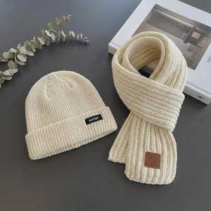 Conjunto de gorro y bufanda de punto para niños – Cálido y suave para el invierno – Gorro y bufanda a juego para niños pequeños, conjunto acogedor para el clima frío - Product Image 5