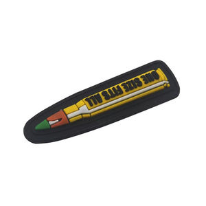 Patchs en caoutchouc de qualité supérieure pour vêtements, en gros, 3D, thermocollants et cousus, logos en caoutchouc personnalisés, patchs souples pour vêtements - Product Image 4