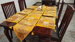 Alfombra estilo vintage Banjara con diseño antiguo kambadiya, juego de 6 tapetes, alfombra de patchwork hecha a mano. - Product Image 4