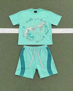 Conjunto de Verano para Hombre CLOVIX SPORTS, Camiseta Ligera y Pantalones Cortos, Traje Casual de Dos Piezas, Venta al Por Mayor - Product Image 4