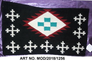 CONTOURED INDIAN WOOL SADDLE PAD Cotton Out shell Polyester Filling Polycotton Lining Customizable <b>Colour</b> & Logo - Product Image 3