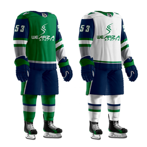 Uniforme de Hockey sobre hielo Unisex, uniforme de alta calidad con logotipo bordado, oferta - Product Image 4