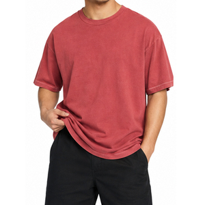 Camisetas Extra Grandes de Corte Holgado, Poliéster Premium, Manga Corta para Hombre, 220g, Impresión Personalizada, Fabricante OEM ODM, Venta al Por Mayor, Ropa Urbana - Product Image 4