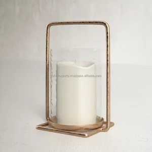 แจกันเทียนเหล็กดัดสำหรับนักออกแบบที่วางเทียนสำหรับโต๊ะดูเป็นของแท้ผลิตโดย Zahid ส่งออกในอินเดีย - Product Image 3