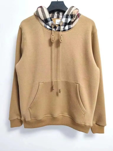High Quality Fashion Trend Women's and Men's Sweatshirt Hoodie Plaid Hooded <b>Jumper</b> Patchwork Casual Kangaroo Pocket Hoodie - Product Image 3