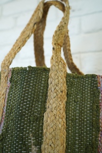 Sac fourre-tout tendance 2026 en jute tressé style bohème écologique pour femmes et adolescentes – Idéal pour la plage et les voyages - Product Image 4