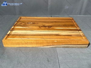 Planche à découper rectangulaire en teck, grande taille, surface antidérapante, emballage en une seule pièce, fabriqué au Vietnam - Product Image 3