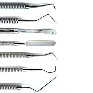 Lot de 10 instruments dentaires : sondes, spatules et instruments de remplissage en acier inoxydable allemand pour examen et chirurgie dentaire - Product Image 2