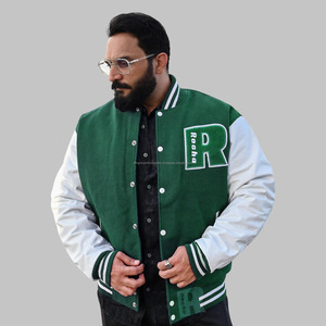 แจ็กเก็ตเลตเทอร์แมนเสื้อแขนยาวหนังแท้สำหรับผู้ชายเสื้อแจ็คเก็ตแบบเท่ๆมีสไตล์สำหรับฤดูหนาว - Product Image 2