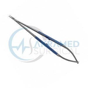 Porte-aiguilles microscopiques en titane Jacobson 21 cm, instrument de microchirurgie cardiovasculaire, outil chirurgical manuel Akramed - Product Image 5