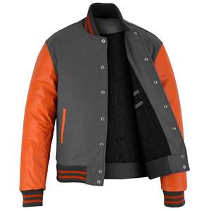 Vestes universitaires en cuir/laine, style personnalisé, très demandées, en vente en ligne à prix réduit. - Product Image 3