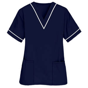 Blouses médicales en toile respirantes unisexe avec poches pour professionnels de la santé, hôpitaux et cliniques dentaires - Product Image 5