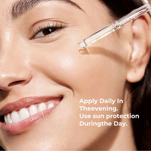 झुर्रियों की फर्म को चमकदार और मरम्मत करने वाली त्वचा को कम करने के लिए पेप्टाइड्स और हाइलूरोनिक एसिड के साथ ओम/ओडम रेटिनोल एंटी-एजिंग सीरम - Product Image 4