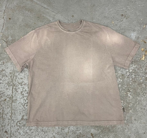 เสื้อยืดลายพัฟซีดจางพร้อมโลโก้สำหรับผู้ชายเสื้อยืดพิมพ์ลายกรดซีดจาง - Product Image 4