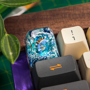 Teclas Artesanales Bosque Místico, Teclas Artesanales Personalizadas, Teclas Anime Lindas, Teclas Verdes, Juego de Teclas, Teclas de Madera - Product Image 4