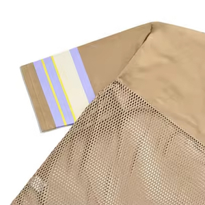 Maillot de sport unisexe personnalisé en polyester épais à manches courtes, séchage rapide, col en V, maille, technique de découpe automatisée - Product Image 3