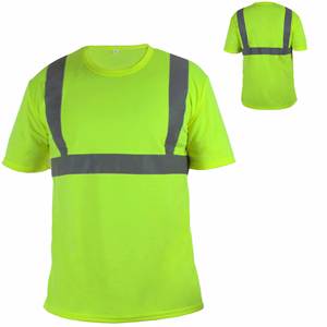 Camiseta de Seguridad de Alta Visibilidad de Manga Corta para Construcción, Personalizable y Reflectante para Hombre - Product Image 6