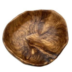 Bol de service en bois réutilisable de qualité durable meilleur pour l'affichage de salade de chevet nouveau bol en bois imprimé à motif abstrait - Product Image 6