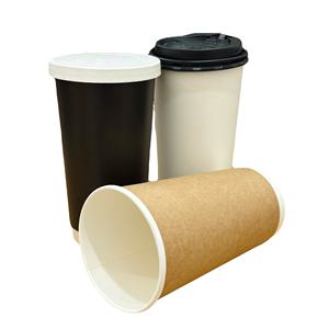 Vaso de Papel Desechable Biodegradable de Doble Pared, Apto para Alimentos, Ecológico, Compostable, con Tapa para Café, Impresión Personalizable para Transporte Aéreo y Marítimo - Product Image 6
