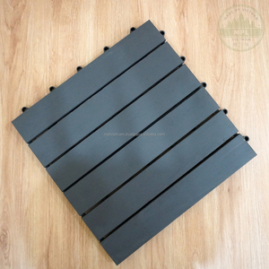Carreaux de terrasse modernes à 6 lamelles en acacia gris pour balcon extérieur et cuisine-Techniques lisses - Product Image 4