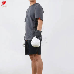 Professional Leather Boxing Gloves For Muay Thai Kickboxing High Density <b>Foam</b> <b>Padding</b> Training Gear - Product Image 4