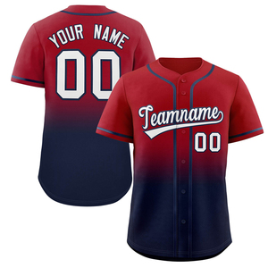 Maillots de baseball personnalisés sublimés en gros, entièrement boutonnés, avec nom d'équipe, anti-humidité, manches courtes, 100 % polyester, uniformes d'équipe - Product Image 3