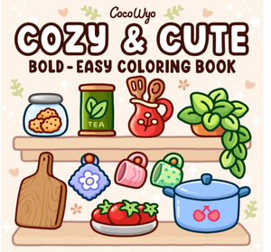 Acogedor y Adorable: Libro para Colorear para Adultos y Adolescentes, Diseños Audaces y Fáciles (Suministro al por Mayor) - Product Image 1