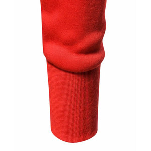 Sudadera con Capucha Roja para Hombre, Corte Regular, Algodón French Terry, Diseño Casual con Bolsillos, Ropa de Otoño - Product Image 4