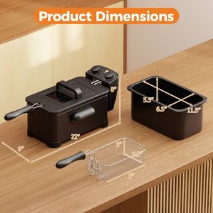 Friggitrice Elettrica con Timer per Uso Domestico e Commerciale - Product Image 6