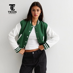 Blouson universitaire court pour femme, design tendance, nouveau style 2025, prix raisonnable, service OEM - Product Image 5
